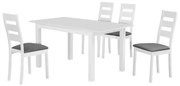 Set (Τρ.120+30x80cm+4 Καρ) Άσπρο MILLER