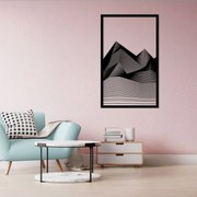 Διακοσμητικό τοίχου Λαμαρίνα kp78 - 0,53mx0,80m, Μαύρο