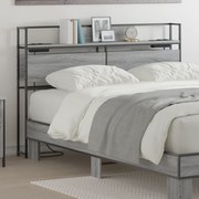vidaXL Κεφαλάρι Αποθήκης Γκρι sonoma 160 cm Επεξεργασμένο ξύλο