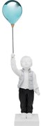 Διακοσμητικό Επιτραπέζιο Ballon Boy Άσπρο/Μπλε 28x21x96 εκ. - Μπλε