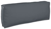 vidaXL Μαξιλάρι Παλέτας Πλάτης Ανθρακί 120 x 40 x 12 cm, Υφάσμα Όξφορντ