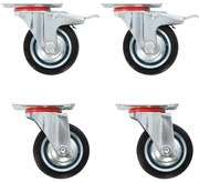 vidaXL Ρόδες Περιστρεφόμενες 4 τεμ. 75 χιλ.