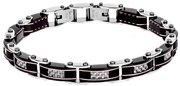 Βραχιόλι Senza Men&#039;s Steel Double Face