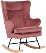 Πολυθρόνα Κουνιστή Rocker 01-3274 71x86x102cm Pink