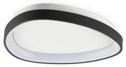 Πλαφονιέρα Φωτιστικό Οροφής LED 24W Μαύρο 2700Κ Gemini 341446 Ideal Lux 341446