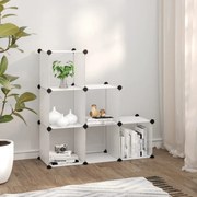 vidaXL Κύβοι Αποθήκευσης &amp; Οργάνωσης 6 τεμ. Διάφανοι Πολυπροπυλένιο