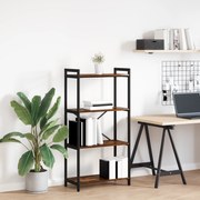vidaXL Βιβλιοθήκη Καπνιστή δρυς 60 x 30 x 118 εκ Μοριοσανίδα