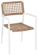 Καρέκλα Trilan HM6044.01 55,5x55x84cm White-Natural