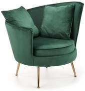 ALMOND leisure chair color: dark green