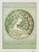 Αναπαραγωγή Green Garden Ivy, Alfons Mucha