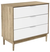 Liberta SCANDI ΣΥΡΤΑΡΙΕΡΑ 3ΣΥΡΤΑΡΙΑ SONOMA ΛΕΥΚΟ 80x39,5xH77cm 80x39,5xH77cm 09-0503