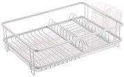 Estia 01-12526 Στεγνωτήρας Νεροχύτη Μεταλλικός 50x30x12cm, Διαφανές