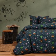 Σεντόνια Παιδικά Interstellar (Σετ 3τμχ) Blue Melinen Single 170x270cm 100% Βαμβάκι