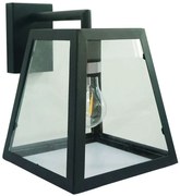 Φωτιστικό Τοίχου-Απλίκα VK/03156/WA/B 19x25cm 1xΕ27 40W Black-Clear VKLed