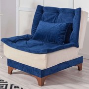 Πολυθρόνα - Κρεβάτι 867UNQ1035 75x85x90cm Dark Blue-Cream