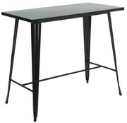WOODWELL Ε5212,1RELIX Τραπέζι Bar-Pro, Μέταλλο Βαφή Μαύρο 120x60x102cm Ε5212,1