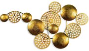 Διακοσμητικό Τοίχου Aurora 930DYU1244 82x45cm Gold Wallity Μέταλλο