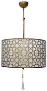 Κρεμαστό Φωτιστικό Οροφής 3xE27 Οργάντζα Casablanca Heronia Lighting-14-0284-Μπρονζέ 14-0284