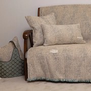 Ριχτάρι Καναπέ Διθέσιου (180x250) Aslanis Home Ismaros Μπεζ-Πετρόλ