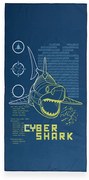 ΠΑΙΔΙΚΗ ΠΕΤΣΕΤΑ ΘΑΛΑΣΣΗΣ CYBER SHARK 75X150 BLUE - Nef-Nef Homeware