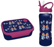 Φαγητοδοχείο 800ml &amp; Παγούρι 500ml  Must Butterfly 000586471