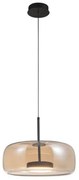 Κρεμαστό Φωτιστικό Οροφής LED 12W Μελί Γυαλί Φ33cm Deco 4319100 Viokef-4319100-Μελί 4319100