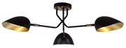 KQ 2759/3 ELIA BLACK AND ANTIQUE BRASS CEILING LAMP Γ3 HOMELIGHTING 77-8102