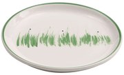 Πιάτο Ρηχό Prato PRT0300 Φ23cm Green-White Zafferano Κεραμικό