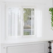 Κουρτίνα βυσσινί 2 pcs Λευκό 175 x 140 εκ. Πολυεστέρας