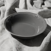 ESTIA ΣΑΛΑΤΙΕΡΑ ATHÉNÉE ΠΟΡΣΕΛΑΝΙΝΗ ΑΝΑΓΛΥΦΗ 23cm GREY