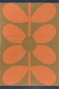 Χαλί Giant Sixties Stem 463703 Tomato Red-Taupe Orla Kiely 160X230cm