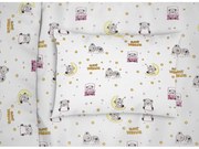 Μαξιλαροθήκη Παιδική Sweet Dreams 553 White-Pink DimCol 35X45 100% Βαμβάκι
