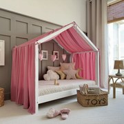 Κουρτίνα Οροφής House Bed  Retro Rose Luletto