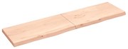 vidaXL Ράφι Τοίχου 200x50x(2-6) εκ. από Ακατέργαστο Μασίφ Ξύλο Δρυός