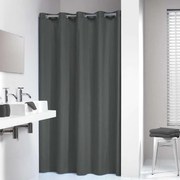 Κουρτίνα Μπάνιου Υφασμάτινη Coloris Grey Sealskin 180Πx200Υ Βαμβάκι-Πολυέστερ