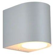 it-Lighting Powell 1xGU10 Outdoor Up or Down Wall Lamp Grey D:9cmx8cm 80200234