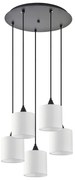 SE21-BL-B10-BL5-SH1 ADEPT PENDANT White Shade Pendant+ HOMELIGHTING 77-9027