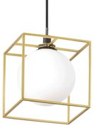 Φωτιστικό Οροφής Lingotto 251103 12x12x37/212cm 1xG9 28W Gold Ideal Lux