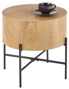 BROOKLYN-S c. table natural oak / black DIOMMI V-CH-BROOKLYN-S-LAW