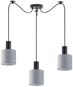 Φωτιστικό Οροφής Adept Tube 77-8514 40x40x300cm 3xE27 60W Black-Grey Homelighting