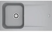 Franke Tectonite Kite Kid 611-86 Ένθετος Νεροχύτης από Συνθετικό Γρανίτη Μ86xΠ50cm Γκρι