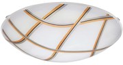 Φωτιστικό Οροφής Led Margitta 1 96122 White-Gold Eglo Metal, Glass