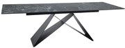 STÓŁ WESTIN CERAMIC MORSKI VERDE ALPI / CZARNY MAT (160-240)X90 DIOMMI-80-3798