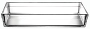 BORCAM RECT. TRAY TEMPERED 36,7X25,7X6CM 4350CC P/144 GB1.OB6. (smB) SP59334G1