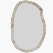 Καθρέπτης Τοίχου Lossa 116SAM1209 52x2,2x86cm Marble Effect Beige Hanah Home Mdf