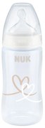 Μπιμπερό Σιλικόνης First Choice Plus 10741940 Temperature Control 300ml 6-18 Μηνών White Nuk 300ml Polypropylene
