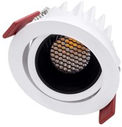 Φωτιστικό Οροφής - Σποτ Χωνευτό Leo-R 60282 10W Led Φ8,5x6,6cm White-Black GloboStar