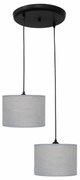 Φωτιστικό Οροφής Δίφωτο Heronia 14-0147 Grey