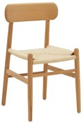 Καρέκλα Thomas 263-000001 44x36x79cm Natural Wood, Rope