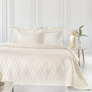 Κουβερλί King Size (Σετ 240x250) Guy Laroche Hive Ecru